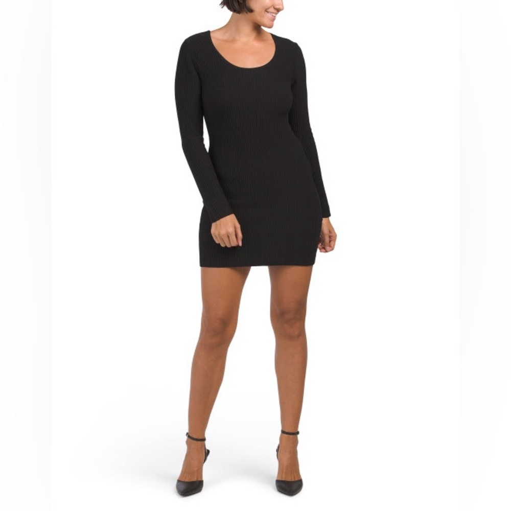 DONNA MORGAN
Bodycon Ribbed Sweater Mini Dress